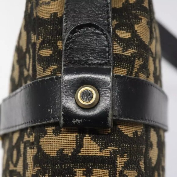 Christian Dior Trotter Canvas Shoulder Bag Black Auth 115917 - Picture 13 of 16